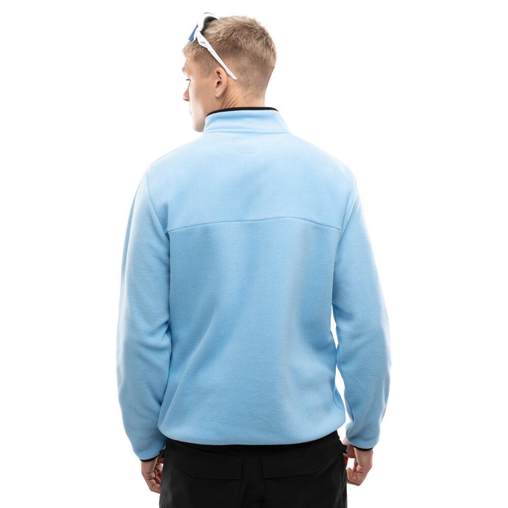 Heren Wintersport dikke fleece trui voor Momji Blauw 2/8