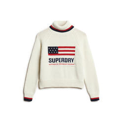 Pull col roulé femme Superdry Americana