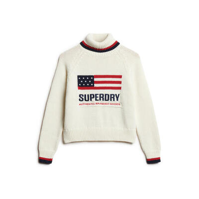 Dames col roulé trui superdry americana
