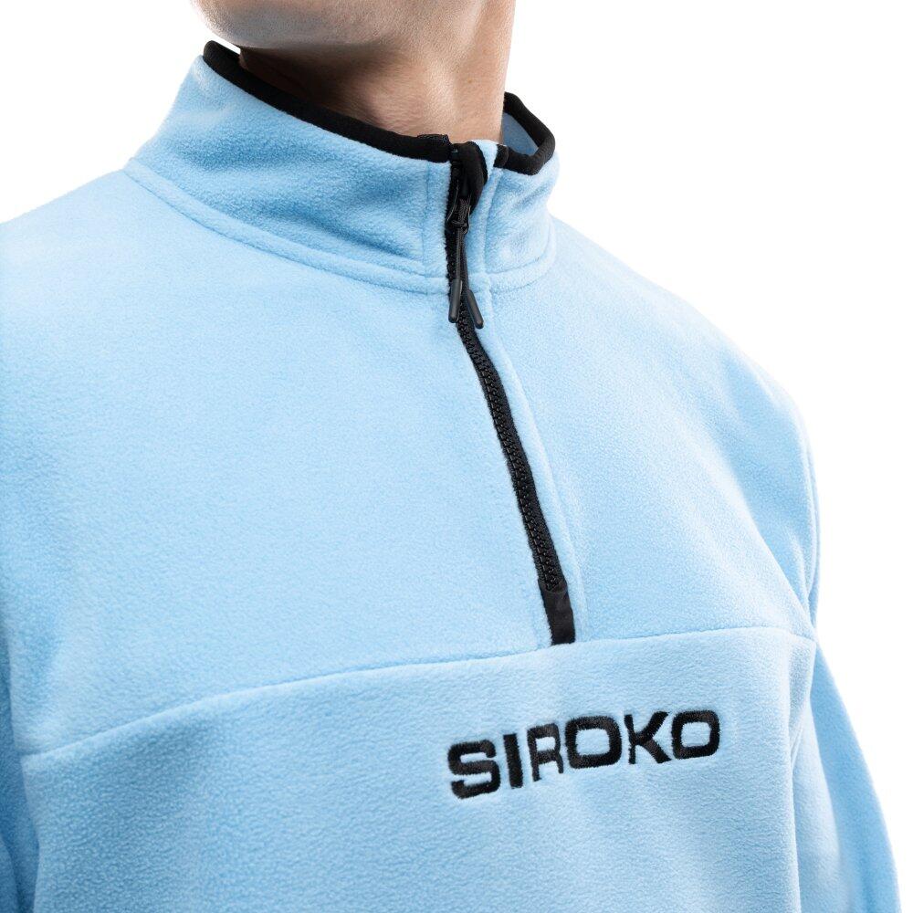Heren Wintersport dikke fleece trui voor Momji Blauw 4/8