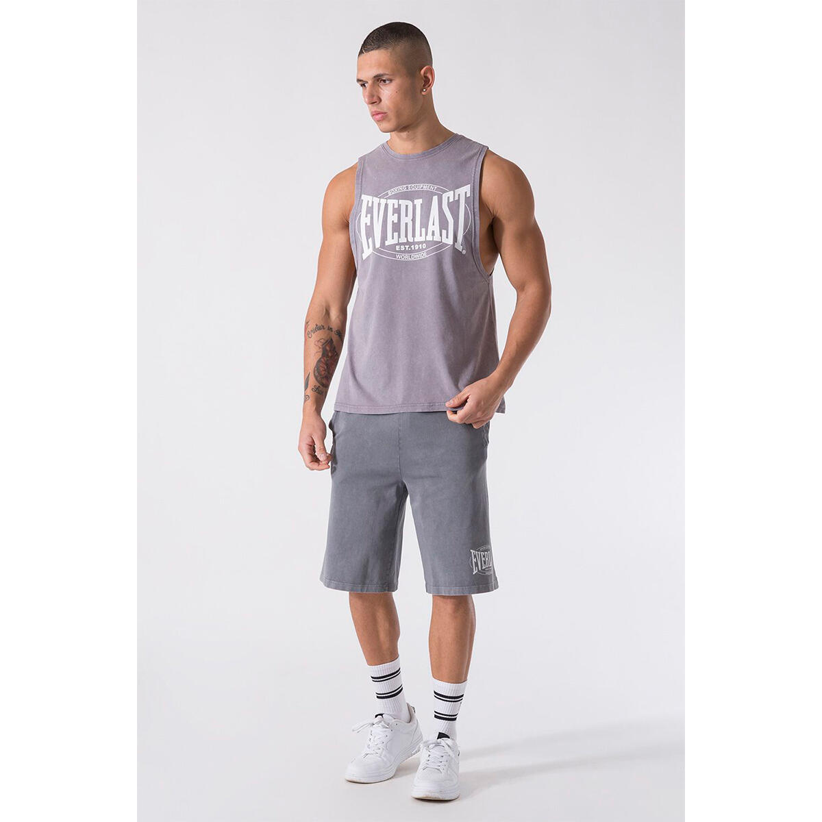 Everlast Camiseta Sin mangas Dye Heavy Grey 3/3