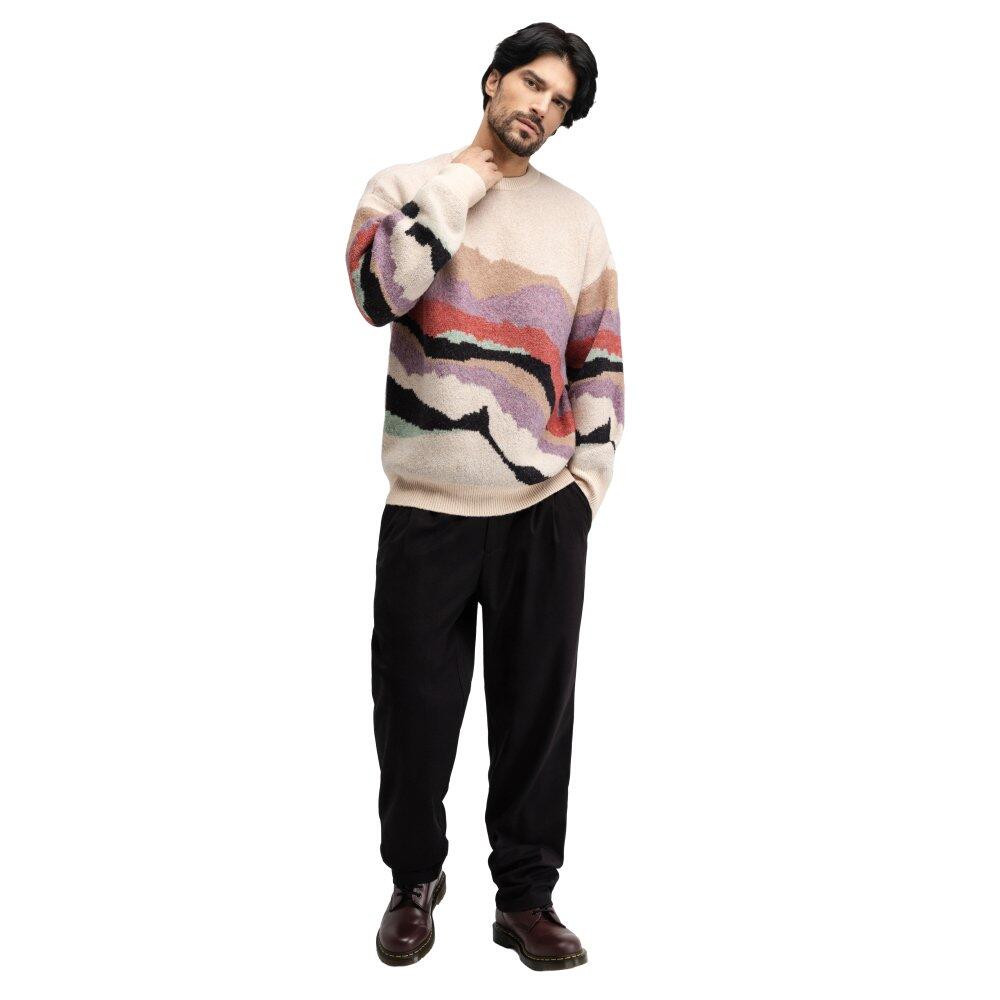 Pull oversize en maille homme Burano Transformation Multicouleur 3/7