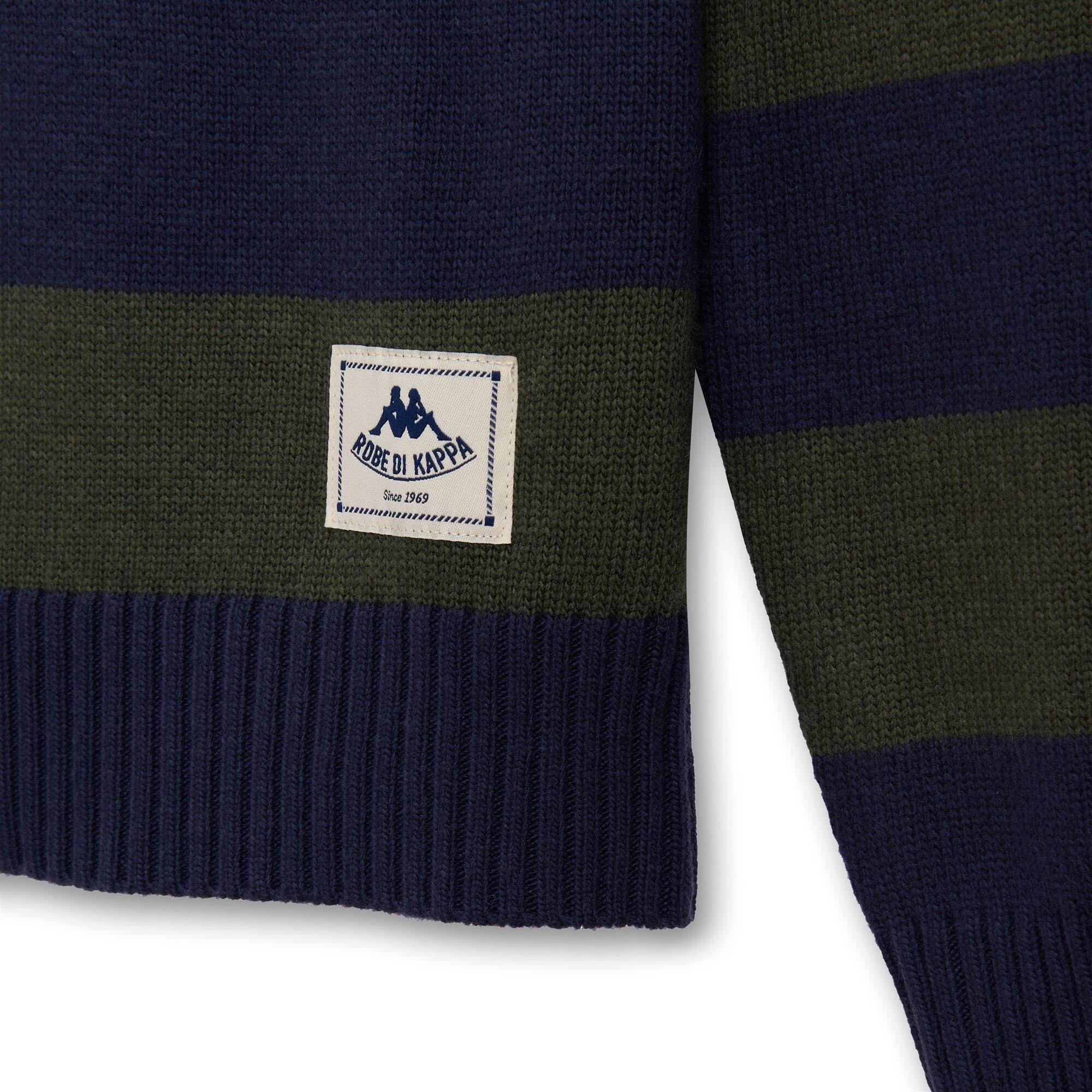 Maglione da uomo in nylon verde da casual 3/3