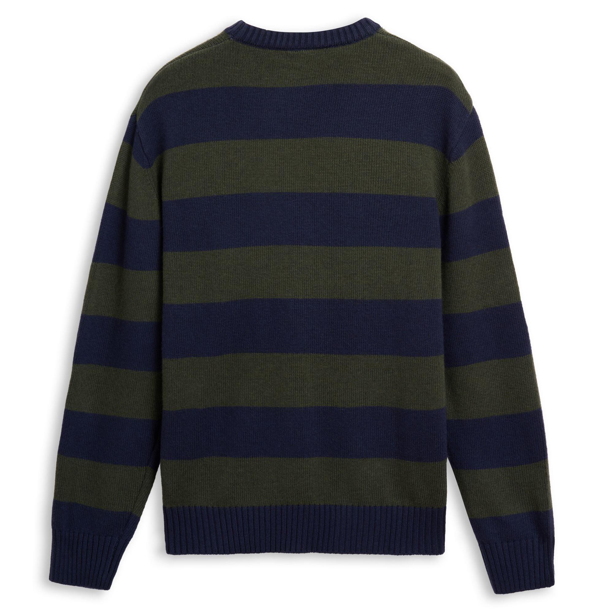 Maglione da uomo in nylon verde da casual 2/3