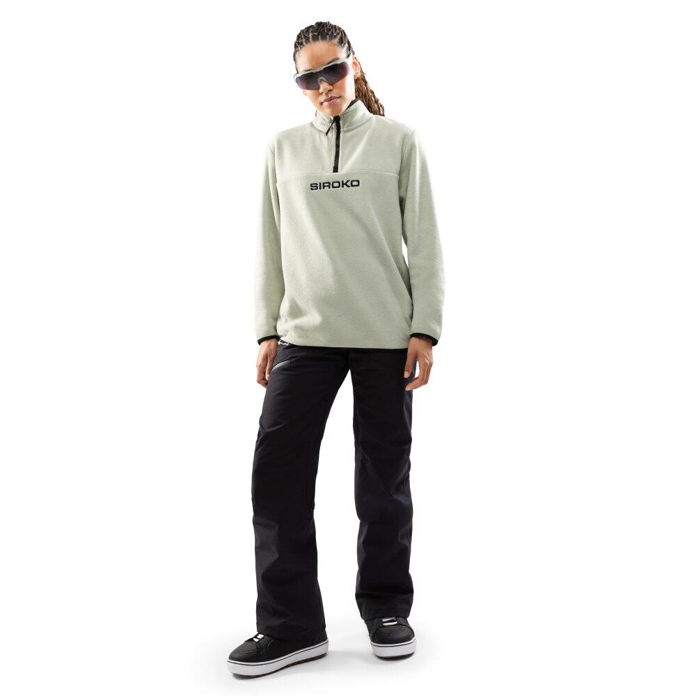 Pull polaire épais femme Sports d'hiver Myoko-W Vert 3/7