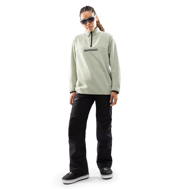 Fleece gros pentru femei Myoko-W Verde