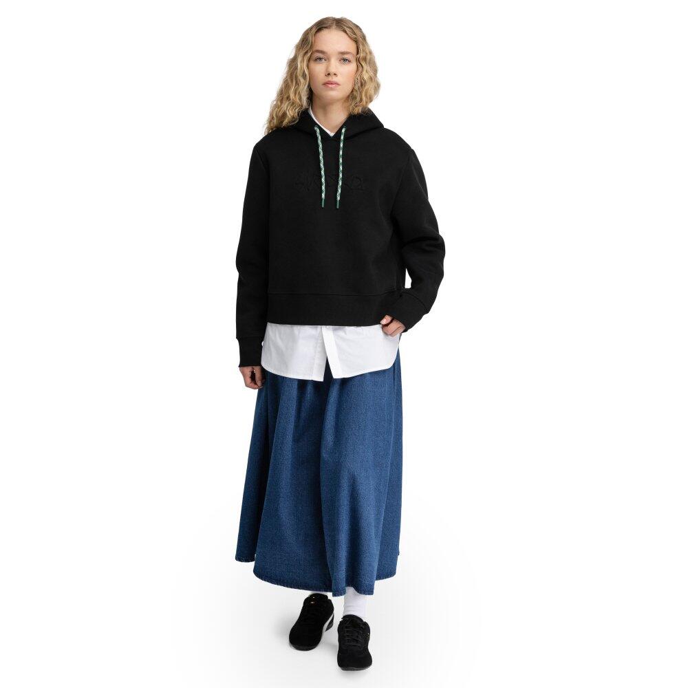 Felpa corta con cappuccio da donna Jolla-W Black Nero 3/7