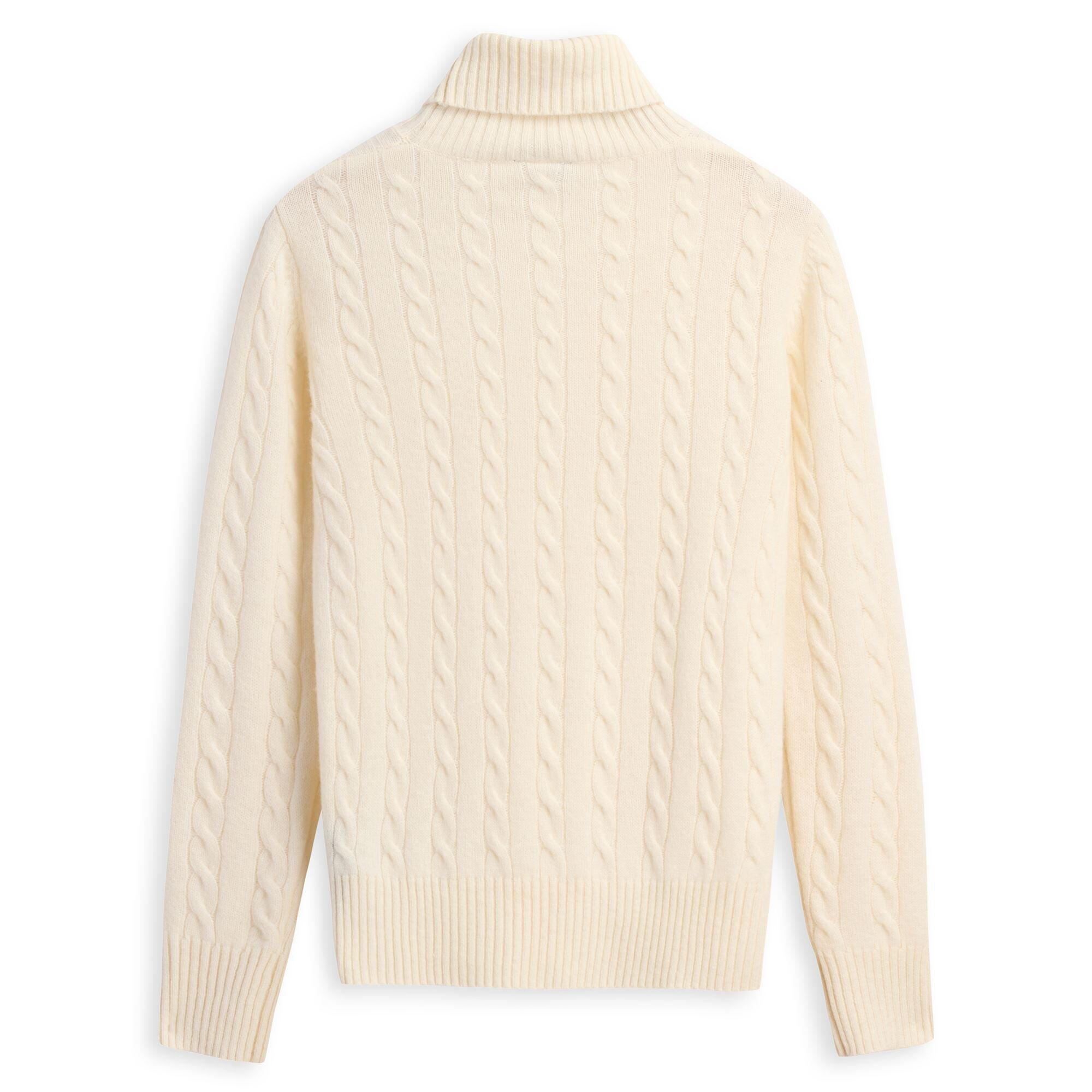 Maglione da donna in lana bianco da lifestyle 2/3