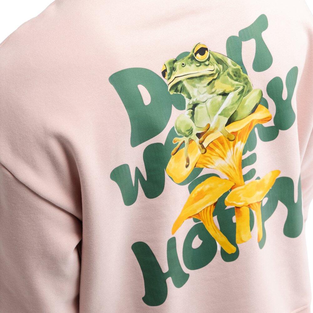 Herren -sweatshirt rundhalsausschnitt Hoppy Pink Rosa 5/7
