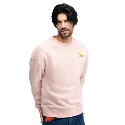 Sweat-shirt à col rond homme Hoppy Pink Rose