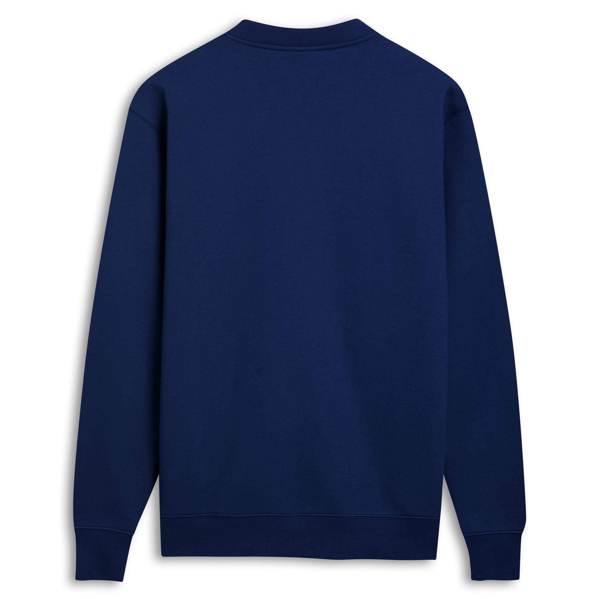 Felpa da uomo in cotone blu da lifestyle 2/3