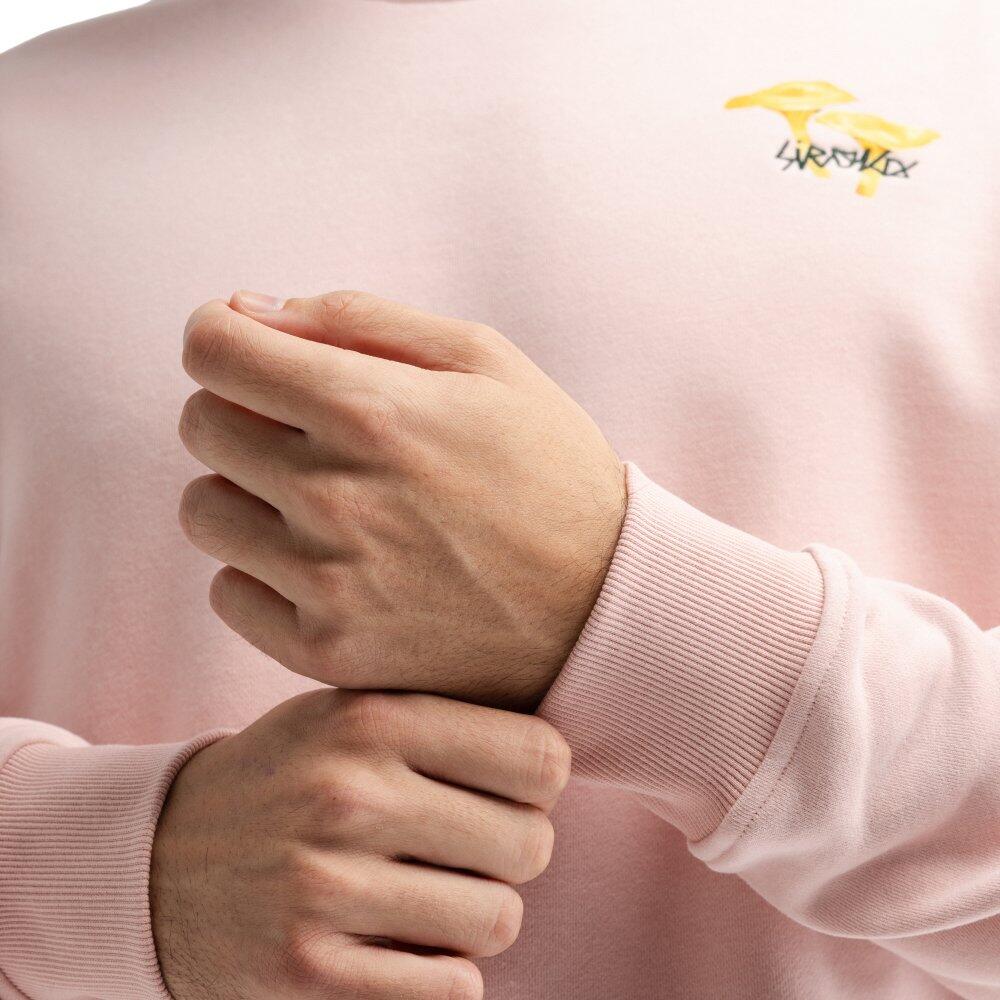 Herren -sweatshirt rundhalsausschnitt Hoppy Pink Rosa 4/7