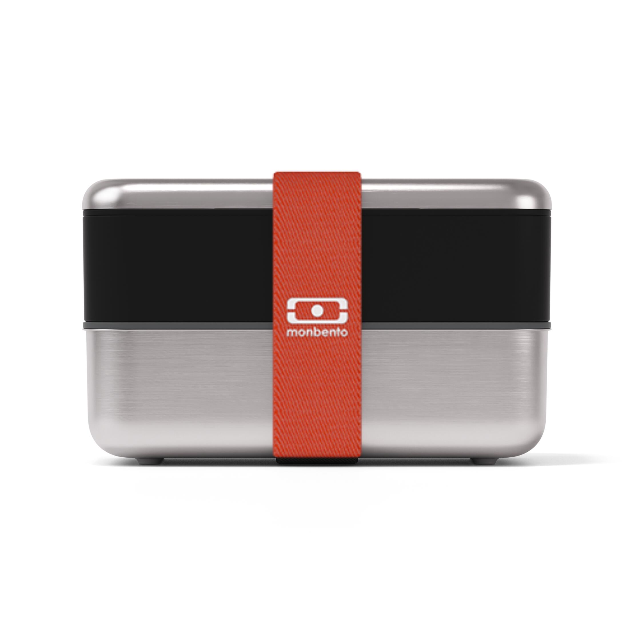 Metall-Lunchbox-Set 700 ml grau Coton mit Zubehör |Erwachsene |Büro, Picknick 2/6
