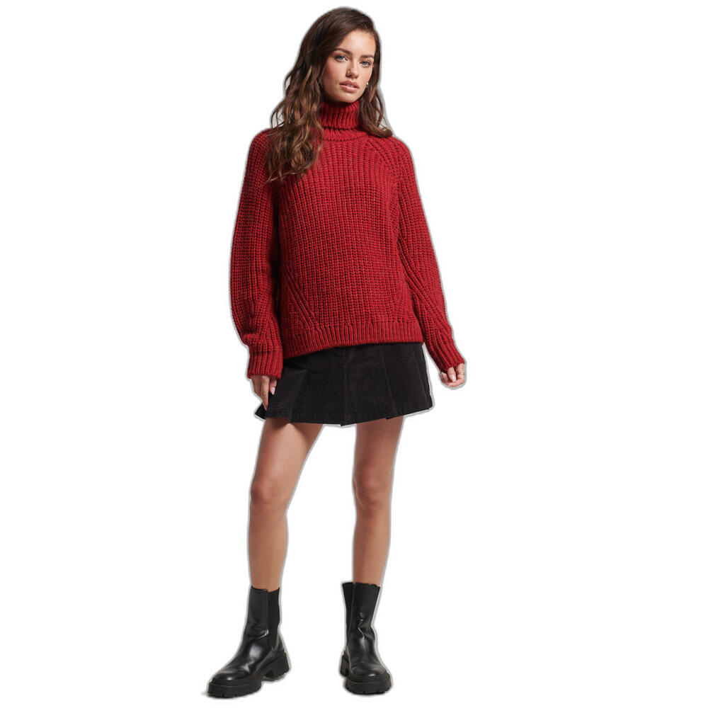 Pullover ample à col roulé et surpiqûres femme Superdry 2/5
