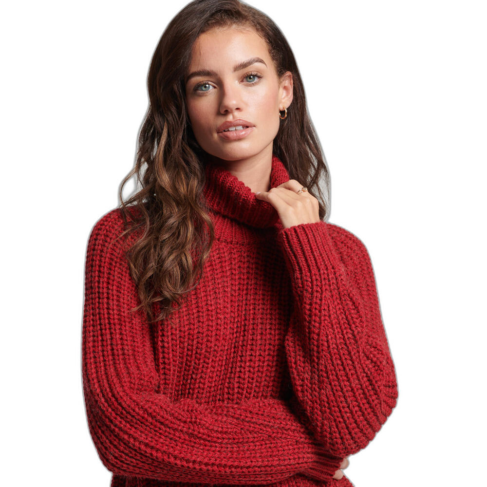 Pullover ample à col roulé et surpiqûres femme Superdry 4/5