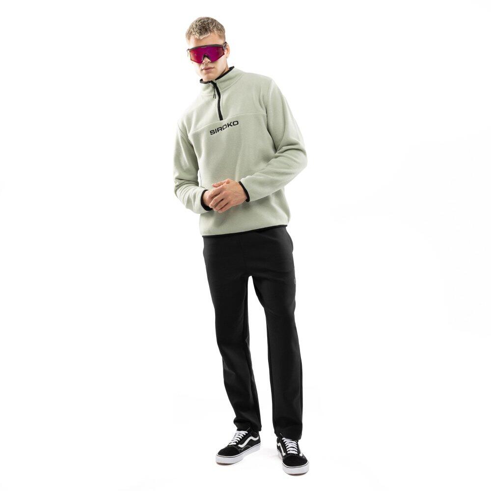 Pull polaire épais homme Sports d'hiver Myoko Vert 3/8