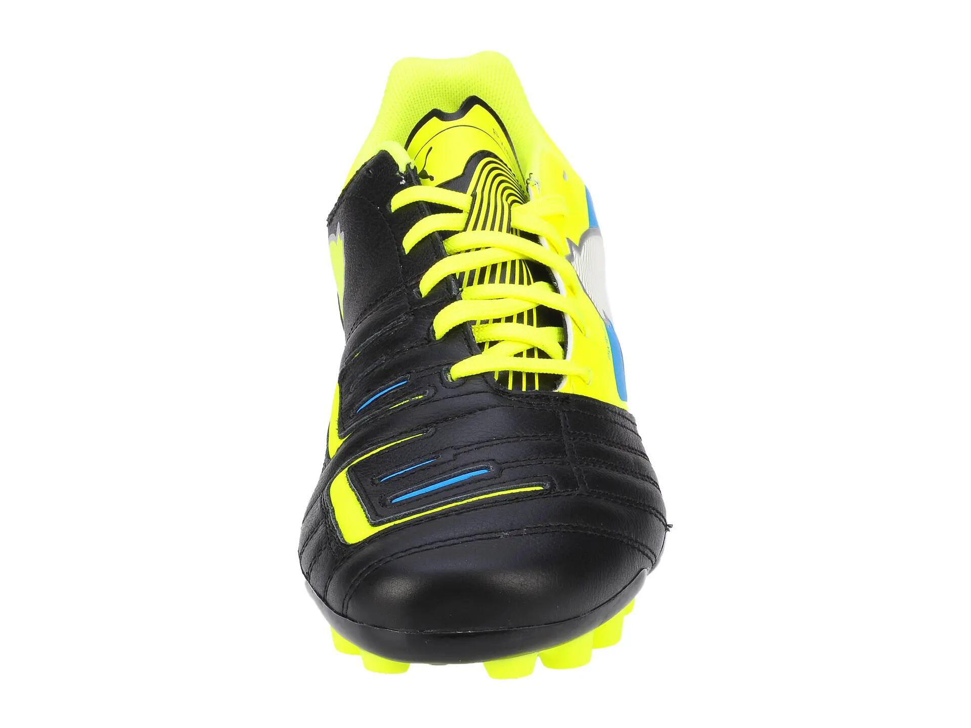 Ghete fotbal Puma PowerCat 3 r MG, black-yellow-white-blue 3/7