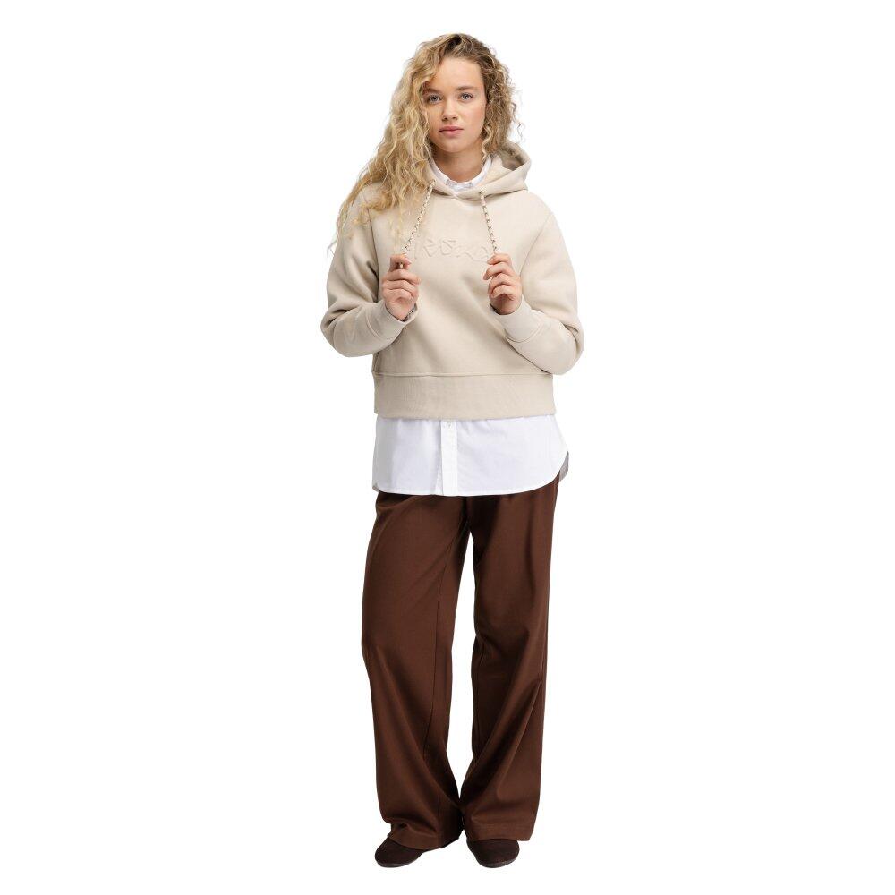Felpa corta con cappuccio da donna Jolla-W Sand Beige 3/6