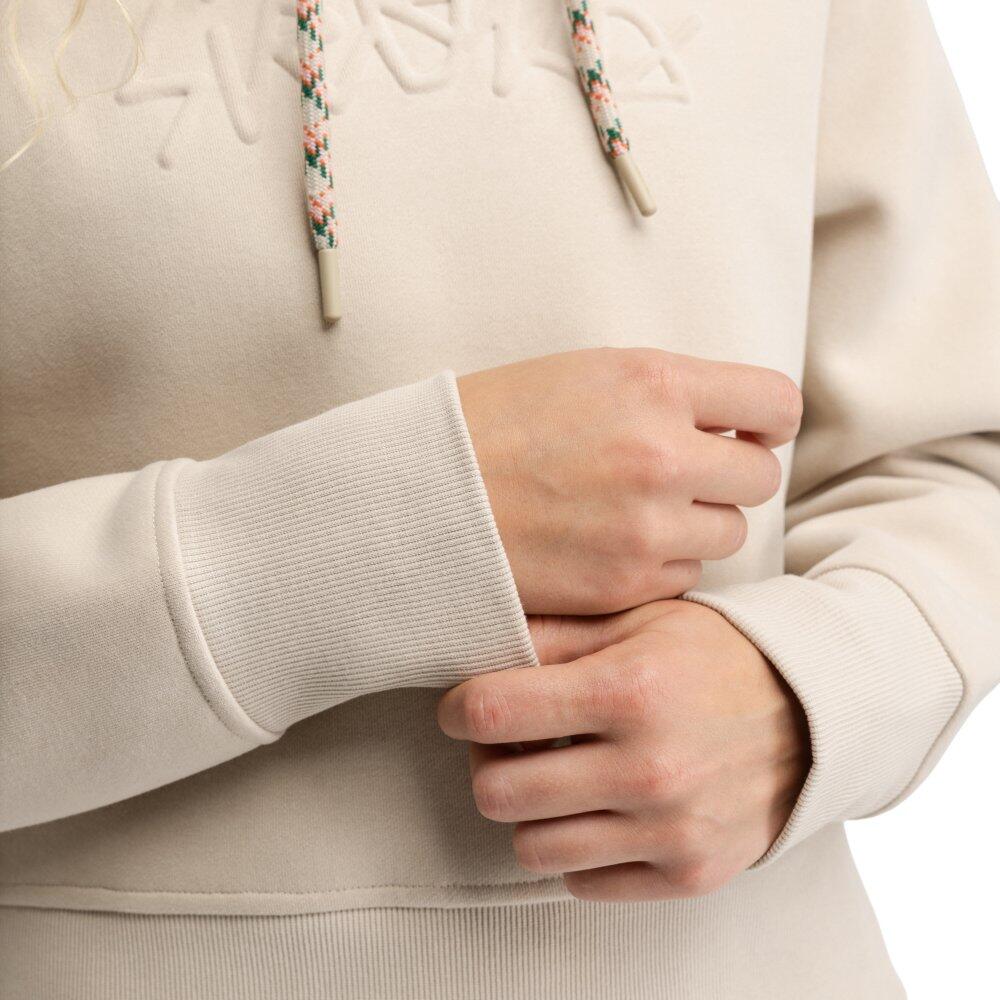 Felpa corta con cappuccio da donna Jolla-W Sand Beige 5/6