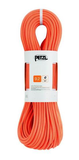 Corda da arrampicata Petzl Volta 92 mm 70 m arancione ultraleggera Duratec Dry