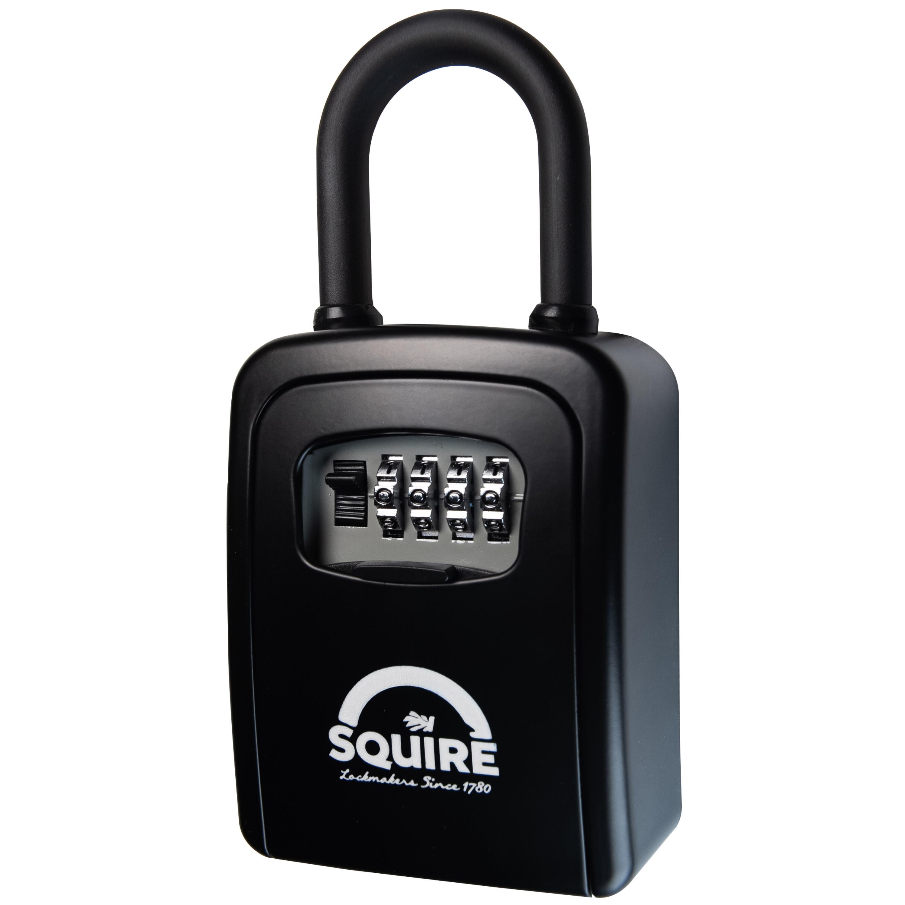 SQUIRE Keykeep 1 PB - Cofre guarda llaves, arco extraíble. 3/4