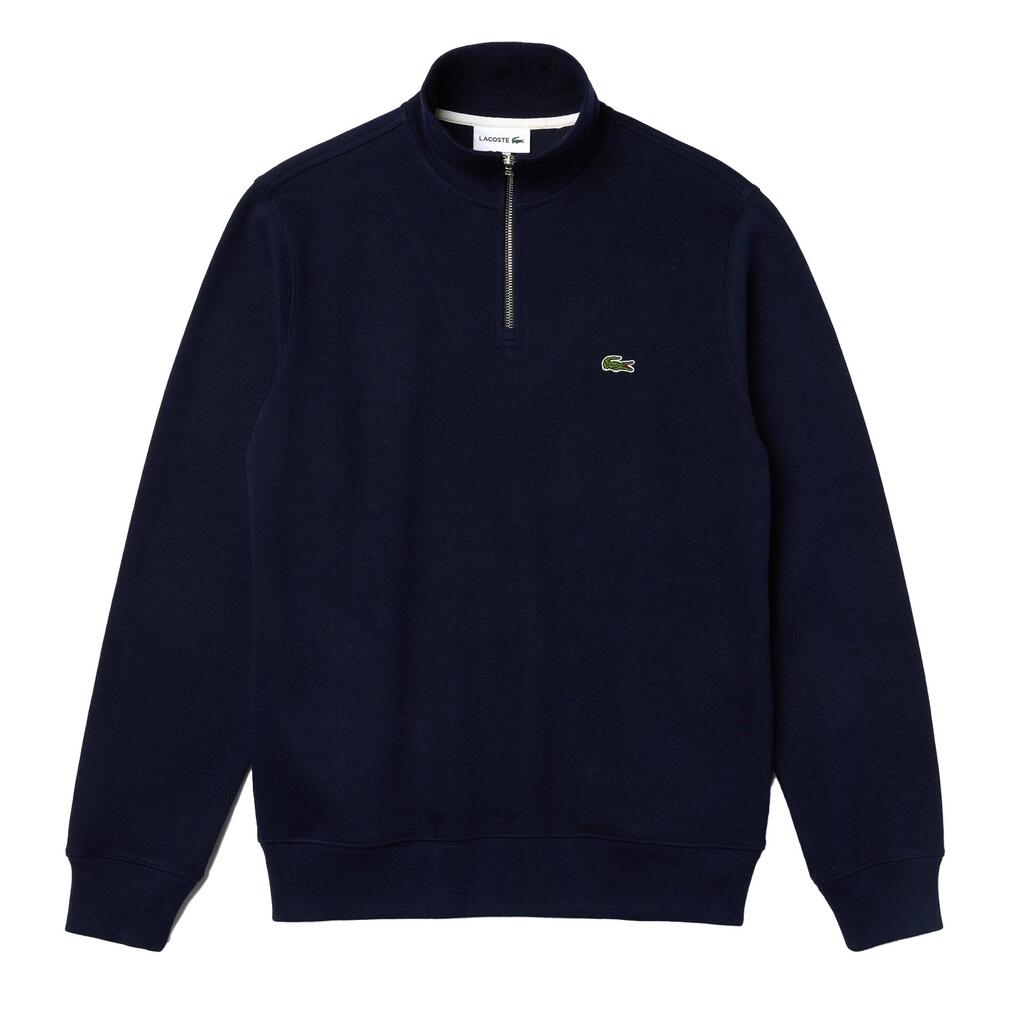 Mens Leisure Sweatshirt Zippered Stand-Up Collar