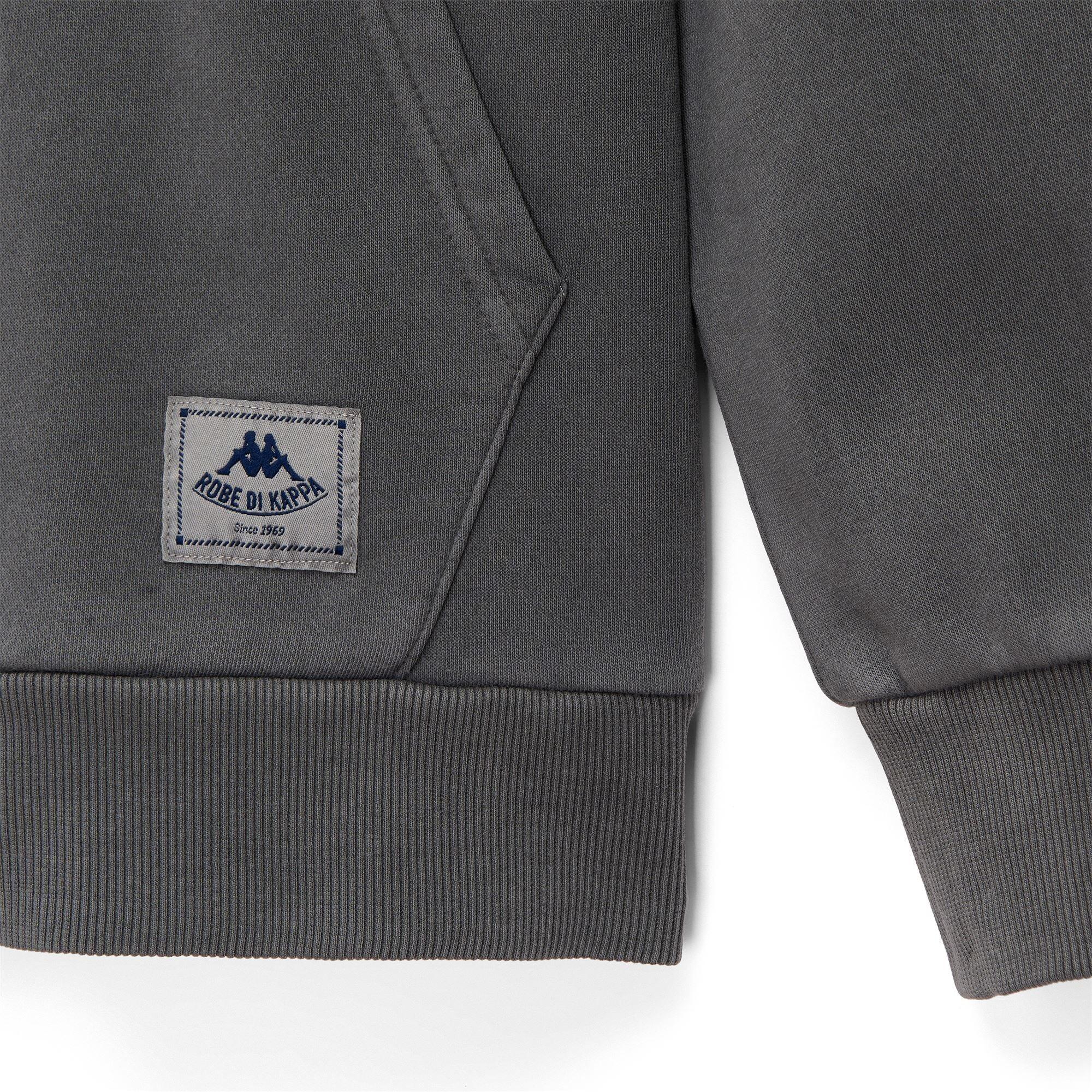 Felpa da uomo in cotone grigio da casual 3/3