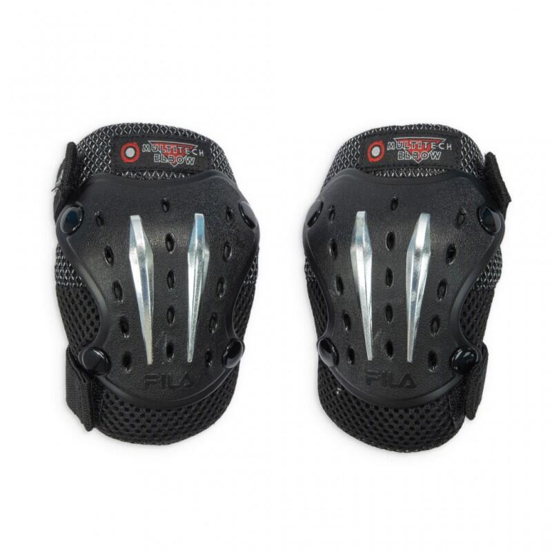 Set 3 Protezioni Fila Junior Xs Junior Nero Argento 2/5