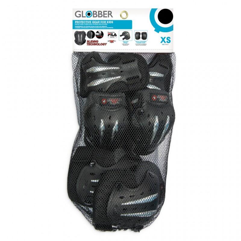 Set 3 Protezioni Fila Junior Xs Junior Nero Argento 5/5