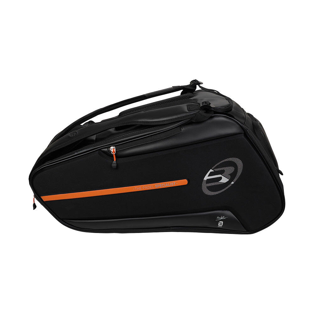 Bolsa de padel Bullpadel Hack Preta/Laranja 4/7