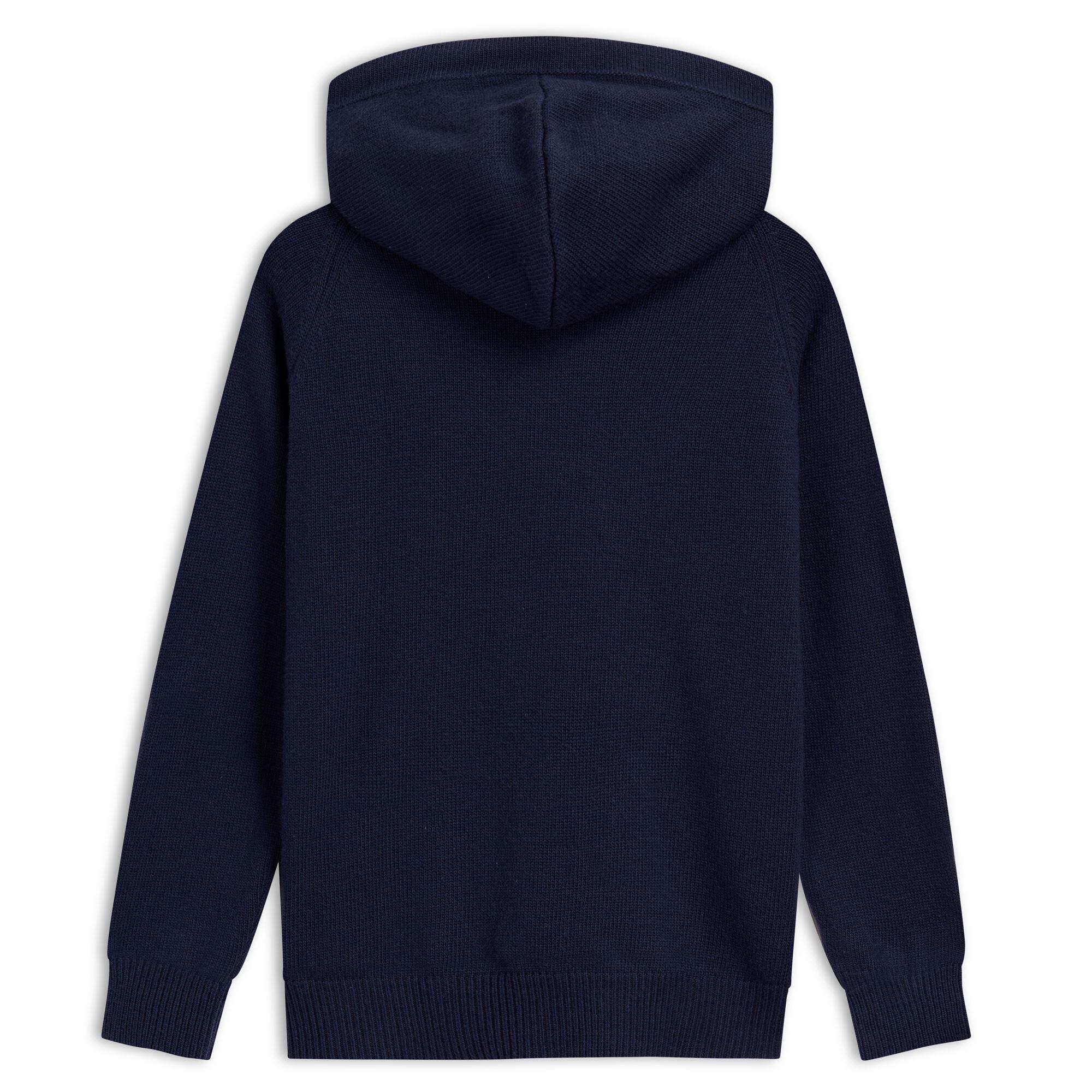 Maglione da uomo in nylon blu da casual 2/3