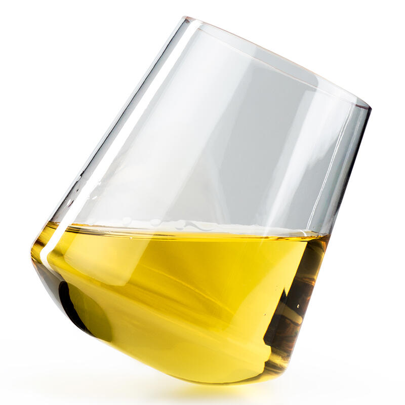 Copa de vino sin tallo GSI 340 ml en vidrio templado apilable borde fino 1/5