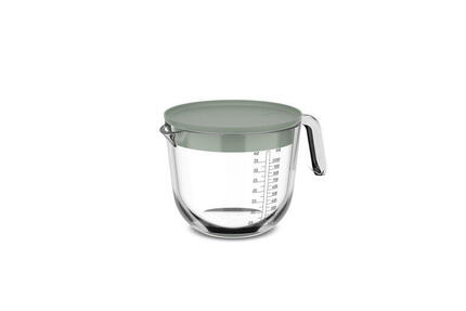 Glas Messbecher mit Deckel Chef it - Hochwertiges Glas - 1l - Nordic sage