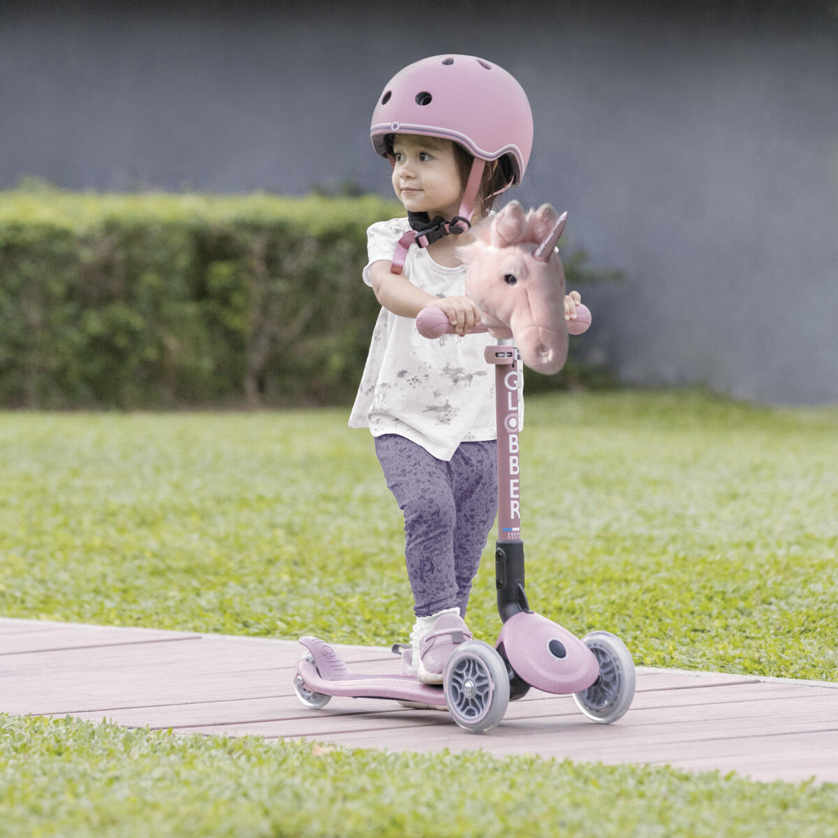 Tête peluche pour guidon - Rose pastel 2/2