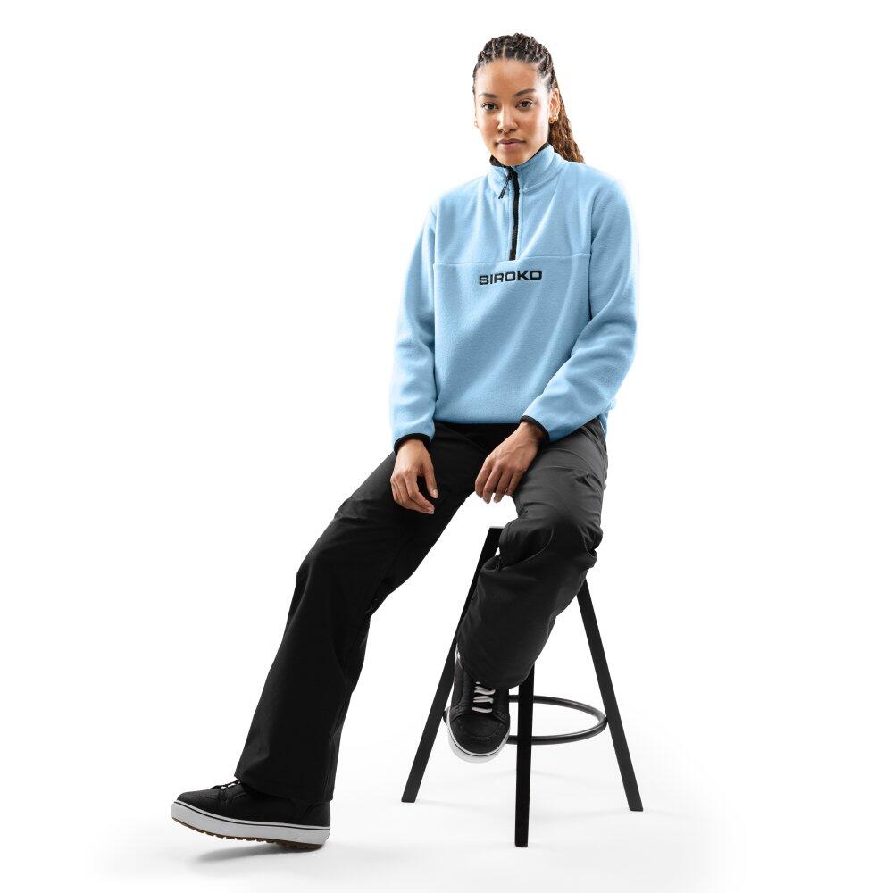 Pull polaire épais femme Sports d'hiver Momji-W Bleu 3/7