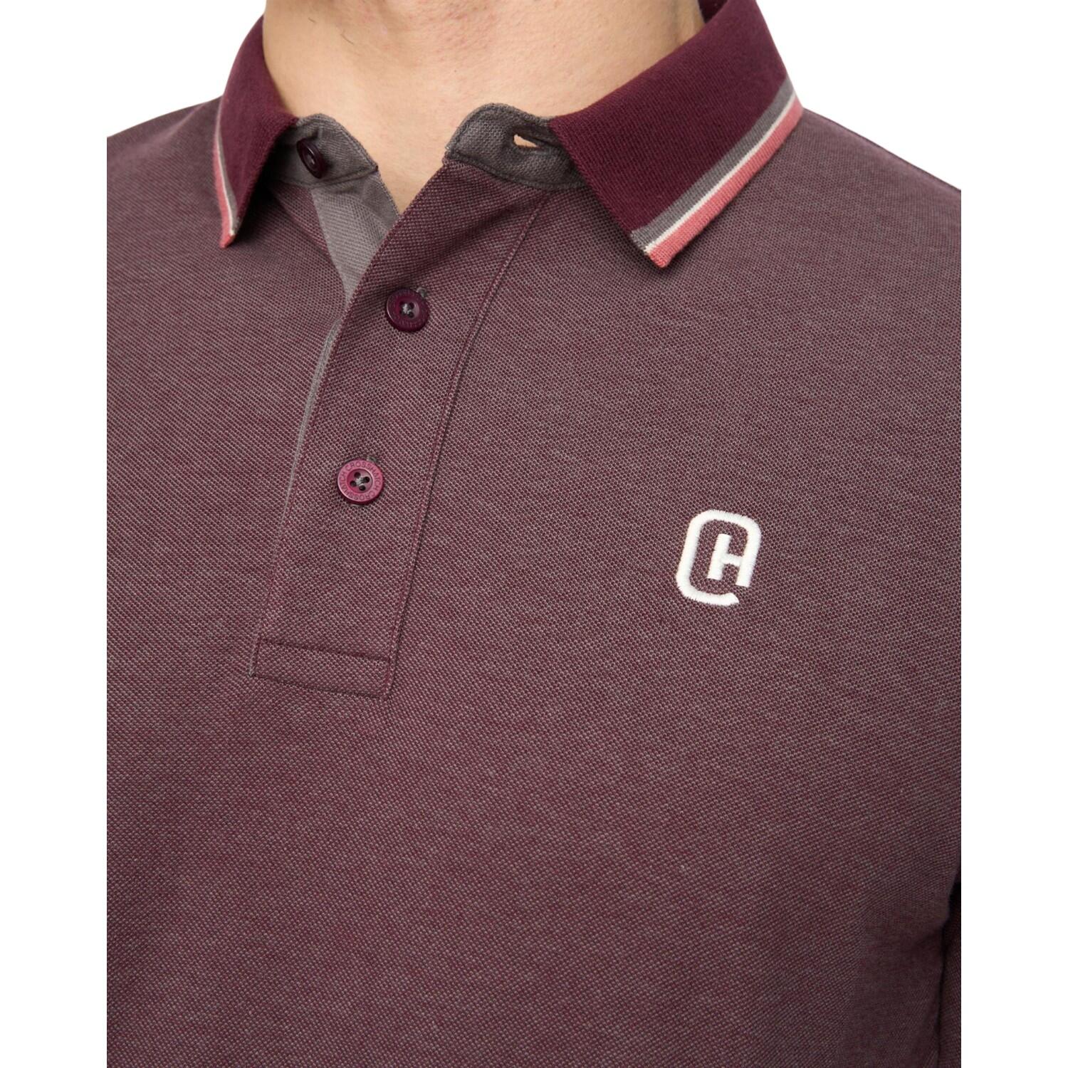 Maglietta Polo Uomo Crosshatch Mettormoore Viola Uvetta 4/4