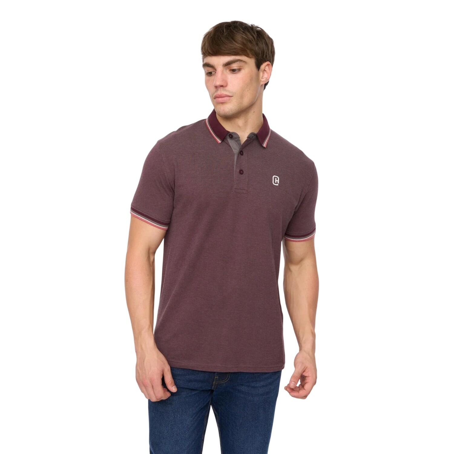 Maglietta Polo Uomo Crosshatch Mettormoore Viola Uvetta 2/4