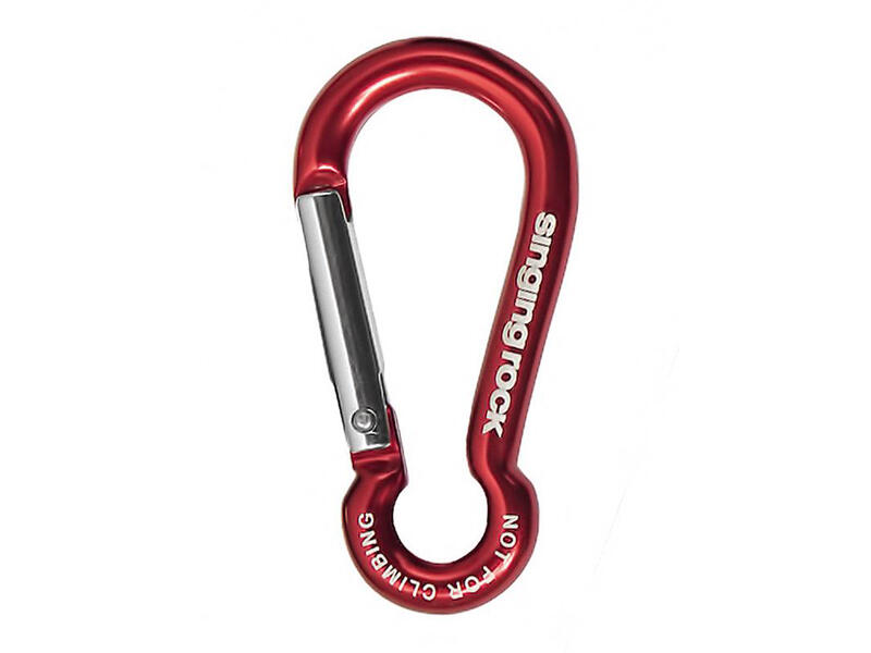 Mousqueton porte-clés Singing Rock Mini dural 16 g forme poire ouverture 11 mm 1/1