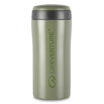 Mug isotherme Lifeventure 300 ml inox Matt Khaki, isolation sous vide étanche