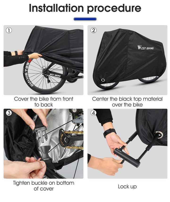 Housse Vélo Portable WEST BIKING (Imperméable/Anti-UV) 3/5
