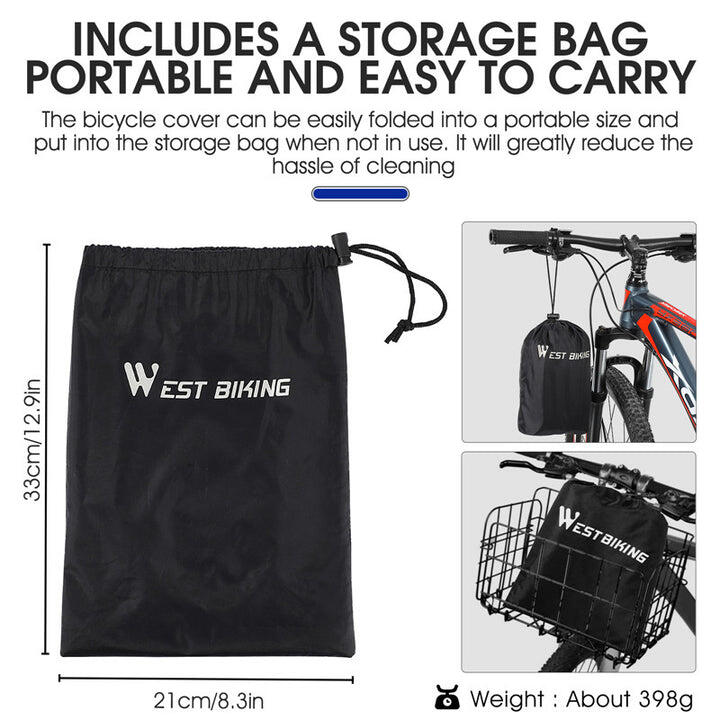 Housse Vélo Portable WEST BIKING (Imperméable/Anti-UV) 4/5