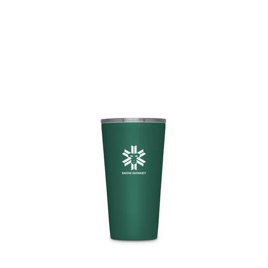 Mug isotherme Snow Monkey Enjoyer 473 ml acier inox forest green étanche compact