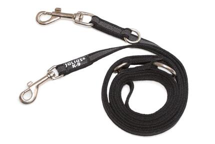 Laisse de sport anti-glisse Color & Gray 14mm x 2,2m ajustable à 3 anneaux,