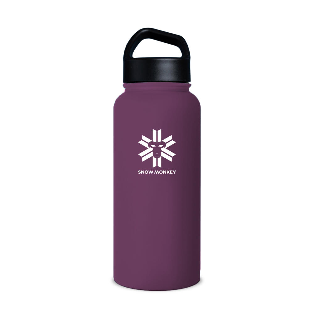 NORDSTAHL Thermosflasche 1L – Spülmaschinenfest, Doppelwandig Isoliert – 24h Kalt, 12h Heiß – Edelstahl Trinkflasche Mit Teesieb – Polargrau