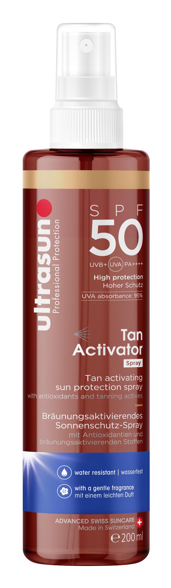 ULTRASUN Ultrasun – Tan Activator Spray SPF50 200ml
