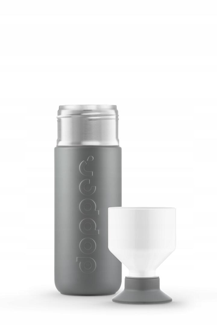 Butelka termiczna Dopper Glacier Grey 350 ml z kubkiem 4/6