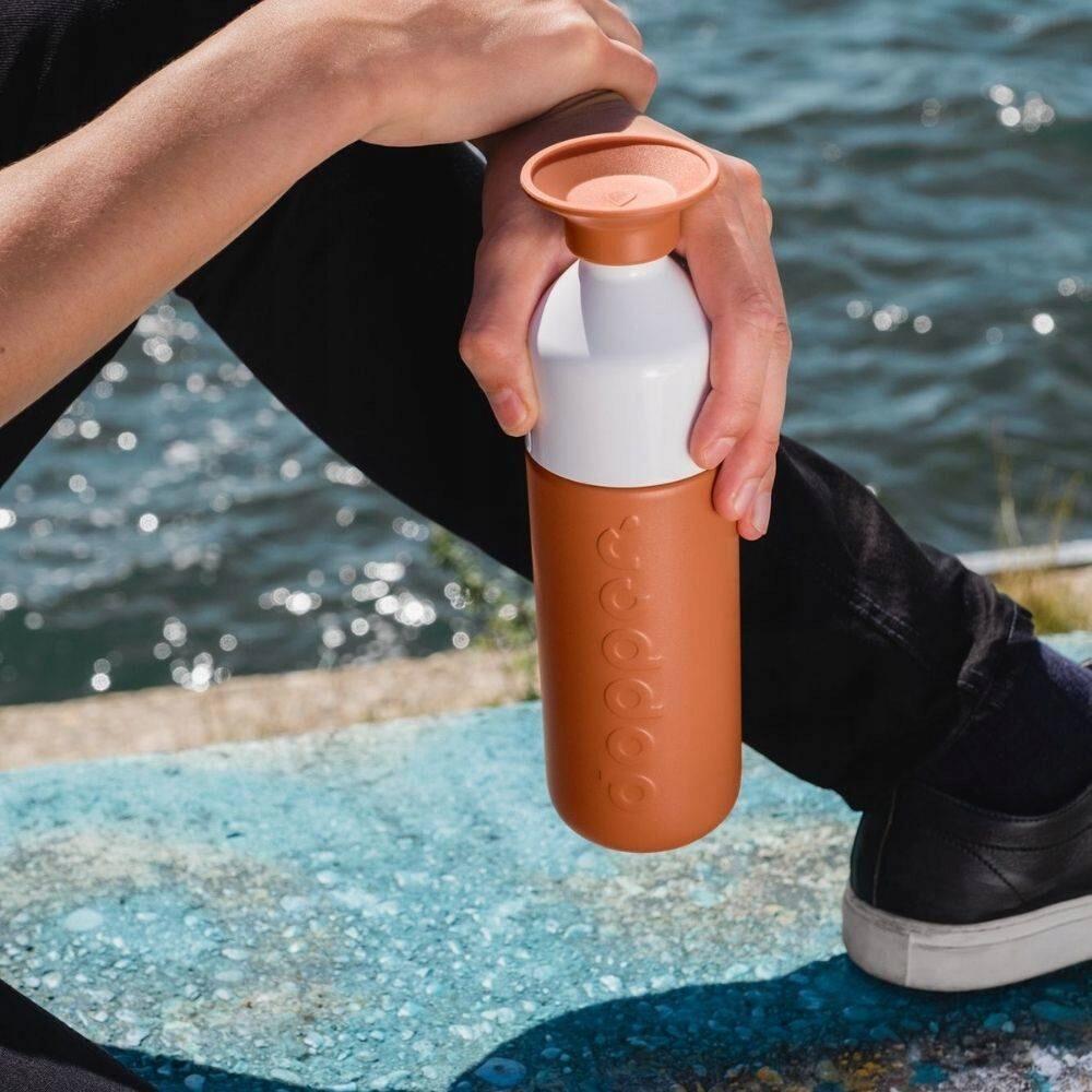 Butelka termiczna Dopper Terracotta 350 ml z kubkiem 6/7