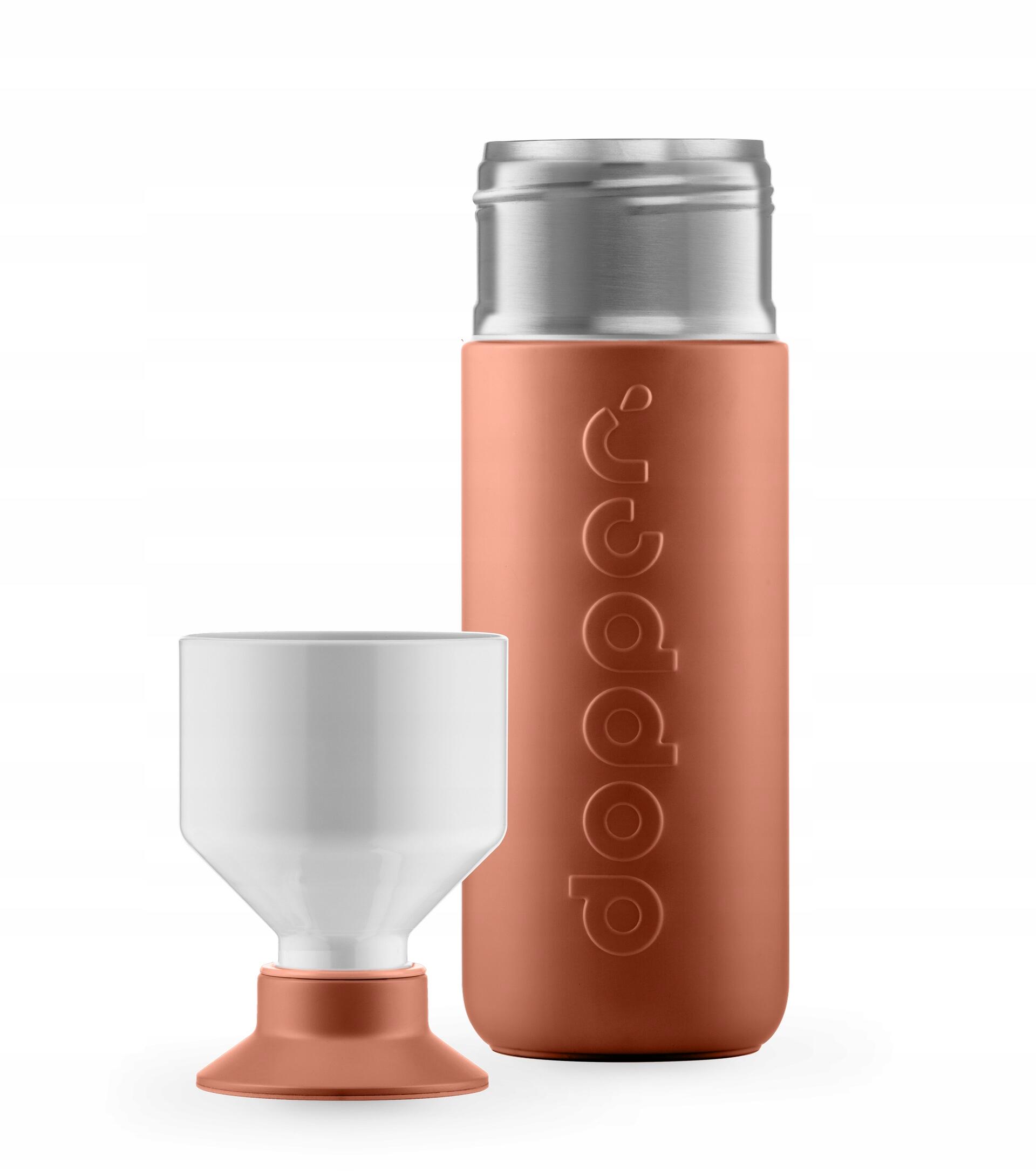 Butelka termiczna Dopper Terracotta 350 ml z kubkiem 4/7