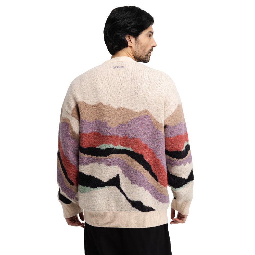 Pull oversize en maille homme Burano Transformation Multicouleur 2/7