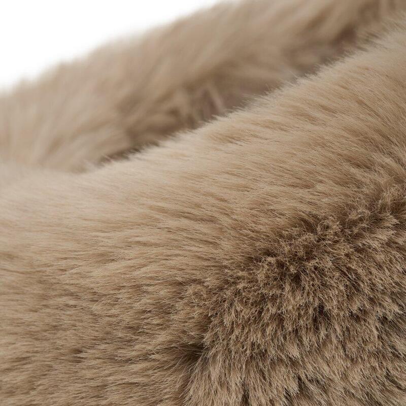 Bandă retro pentru urechi din blană de schi Zeit Camel Bej